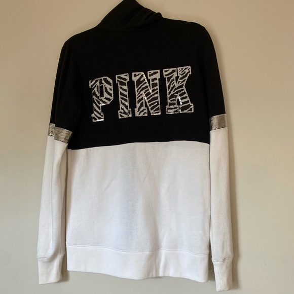PINK Zebra Sequins Sweater XS - Picture 5 of 7